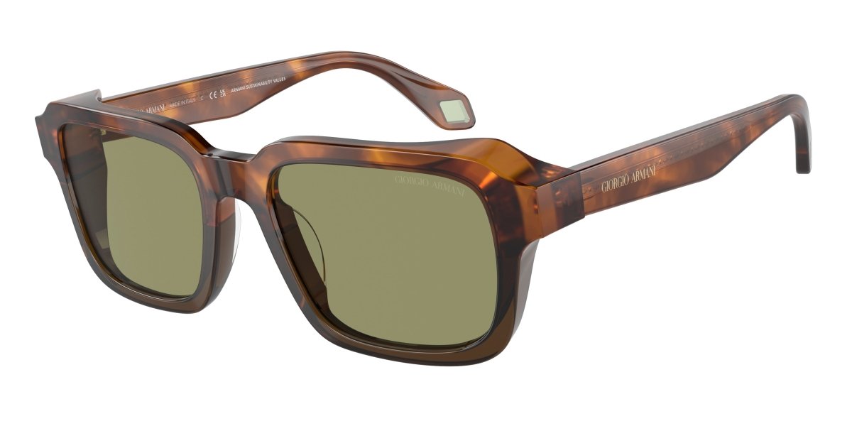 0AR8194U - Giorgio Armani - (Havana Red/Opaline Olive Green) Green - 53 - 19 - 140 MM - Ardor Eyewear 8056597940474