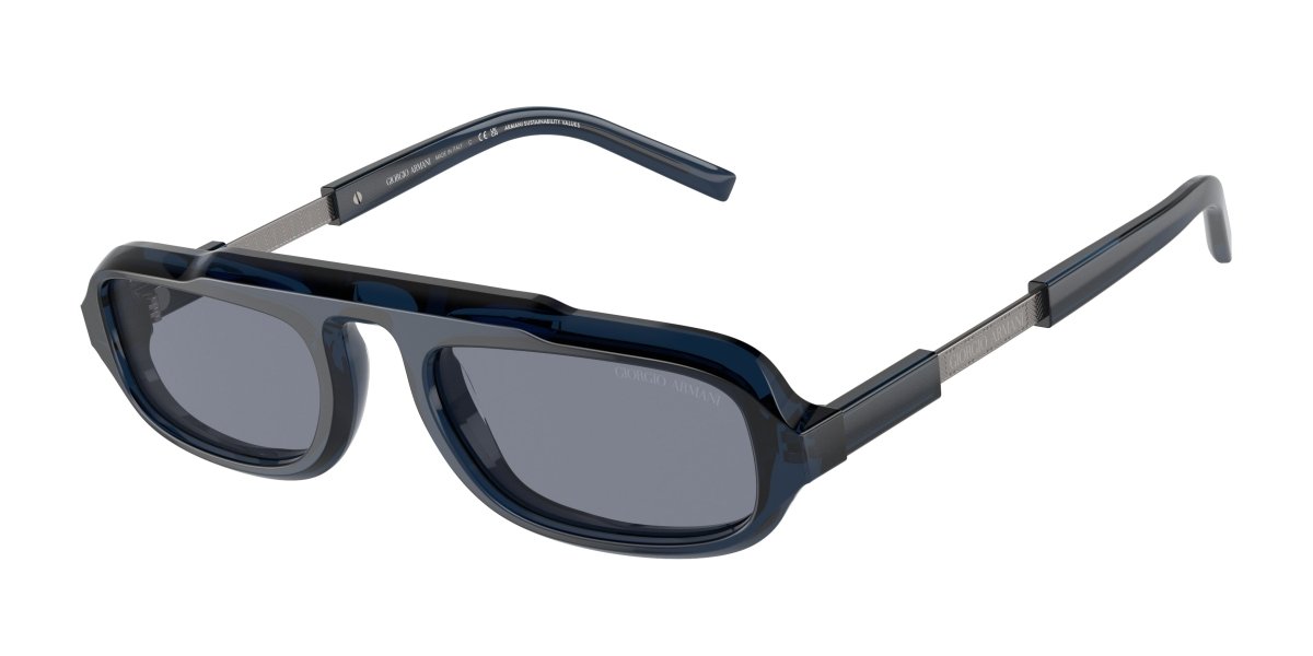 0AR8203 - Giorgio Armani - (Trasparent Blue) Blue - 51 - 20 - 145 MM - Ardor Eyewear 8056597953580