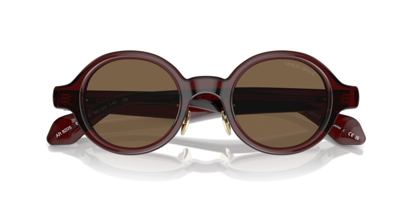 0AR8205 - Giorgio Armani - (Transparent Brown) Dark Brown - 46 - 23 - 145 MM - Ardor Eyewear 8056597999540