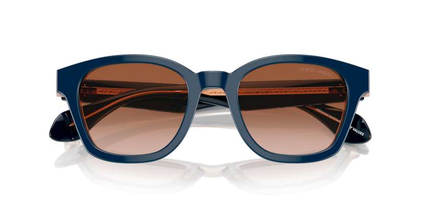 0AR8207 - Giorgio Armani - (Top Blue/Transparent Brown) Gradient Brown - 50 - 21 - 145 MM - Ardor Eyewear 8056262046814