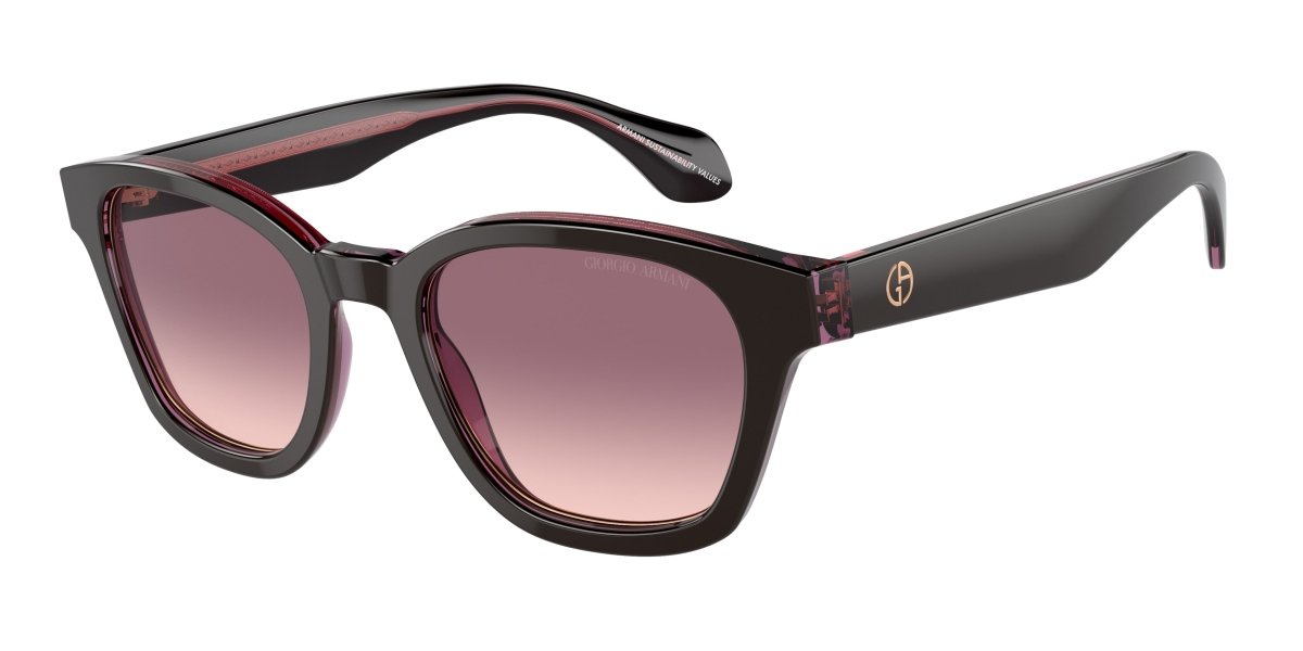 0AR8207 - Giorgio Armani - (Top Brown/Transparent Pink) Pink Gradient Violet - 50 - 21 - 145 MM - Ardor Eyewear 8056262049464