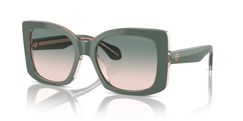 0AR8208U - Giorgio Armani - (Top Sage Green/Transparent Pink) Light Brown Gradient Green - 55 - 19 - 140 MM - Ardor Eyewear 8056262047200