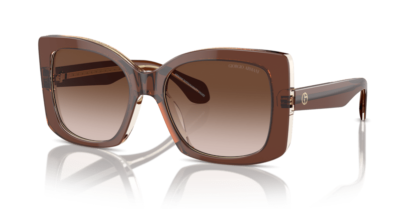 0AR8208U - Giorgio Armani - (Top Transparent Brown/Honey) Brown Gradient - 55 - 19 - 140 MM - Ardor Eyewear 8056262047187