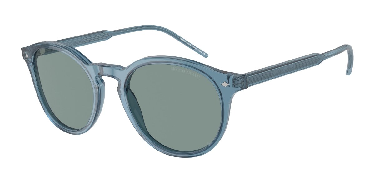 0AR8211 - Giorgio Armani - (Transparent Blue) Grey Vintage Blue - 52 - 20 - 145 MM - Ardor Eyewear 8056262045534