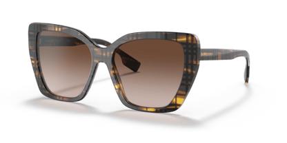 Burberry 0BE4366 Top Check/Striped Brown 8056597594363