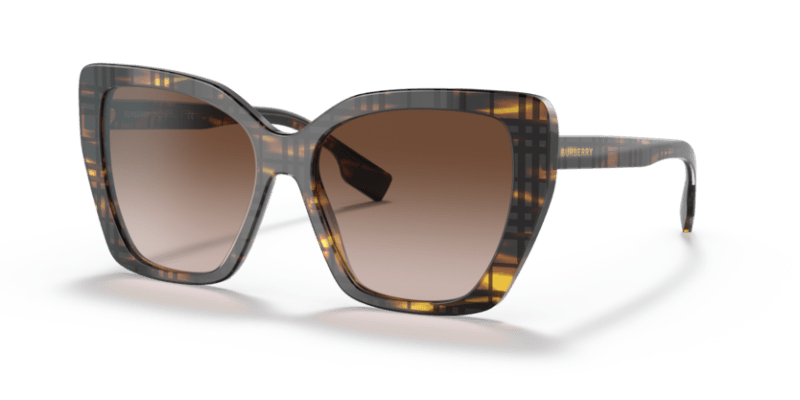 Burberry 0BE4366 Top Check/Striped Brown 8056597594363