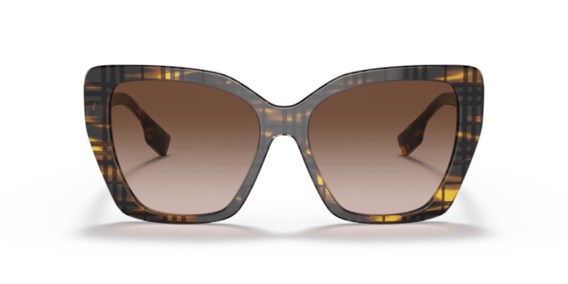 Burberry 0BE4366 Top Check/Striped Brown 8056597594363