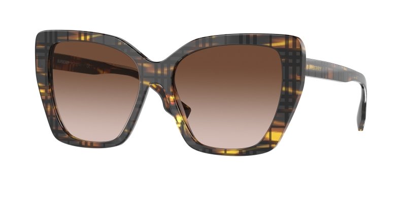 Burberry 0BE4366 Top Check/Striped Brown 8056597594363