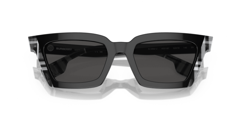 Black/Check White Black - 0BE4392U 8056597826679  Sunglasses Woman