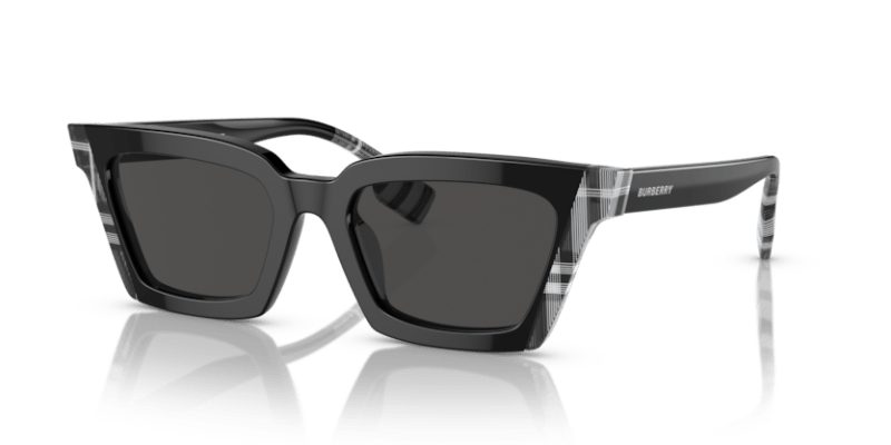 Black/Check White Black - 0BE4392U 8056597826679  Sunglasses Woman