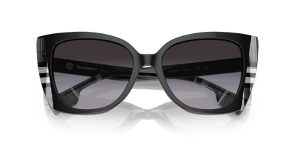 Black/Check White Black - 0BE4393 8056597826341  Sunglasses Woman
