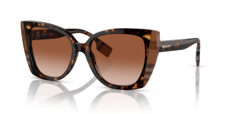 Dark Havana/Check Brown - 0BE4393 8056597826365  Sunglasses Man