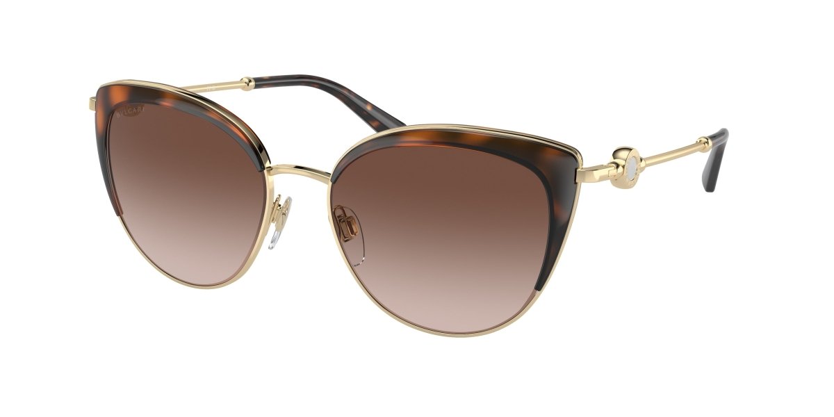 0BV6133 - Bvlgari - (Pale Gold/Dark Havana) Brown Gradient - 55 - 17 - 140 MM - Ardor Eyewear 8056597117081