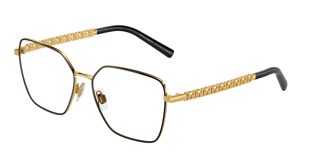 0DG1351 - Dolce & Gabbana - Black - (Gold/Black 1334) - 54 - 15 - 140 MM - Ardor Eyewear 8056597946292