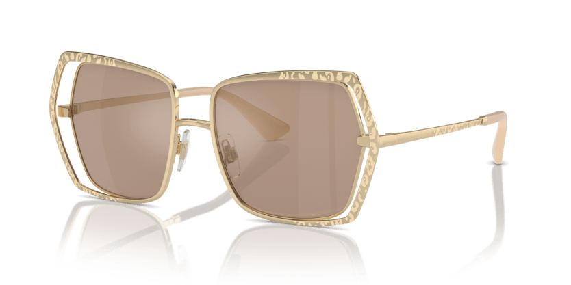 0DG2306 - Dolce & Gabbana - (Pale Gold) Light Brown Mirror Flash Gold - 55 - 16 - 145 MM - Ardor Eyewear 8056262064238