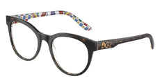 0DG3334 - Dolce & Gabbana - Tortoise - (Havana On White Barrow 3217) - 52 - 20 - 145 MM - Ardor Eyewear 8056597889667