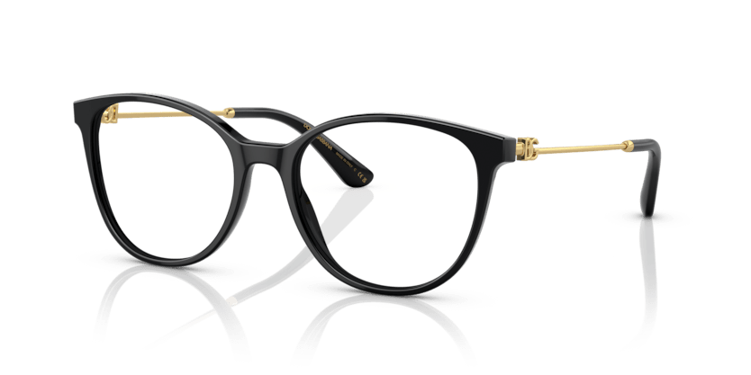 0DG3363 - Dolce & Gabbana - Black - (Black 501) - 52 - 18 - 145 MM - Ardor Eyewear 8056597756921