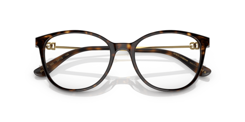 0DG3363 - Dolce & Gabbana - Tortoise - (Havana 502) - 52 - 18 - 145 MM - Ardor Eyewear 8056597756945