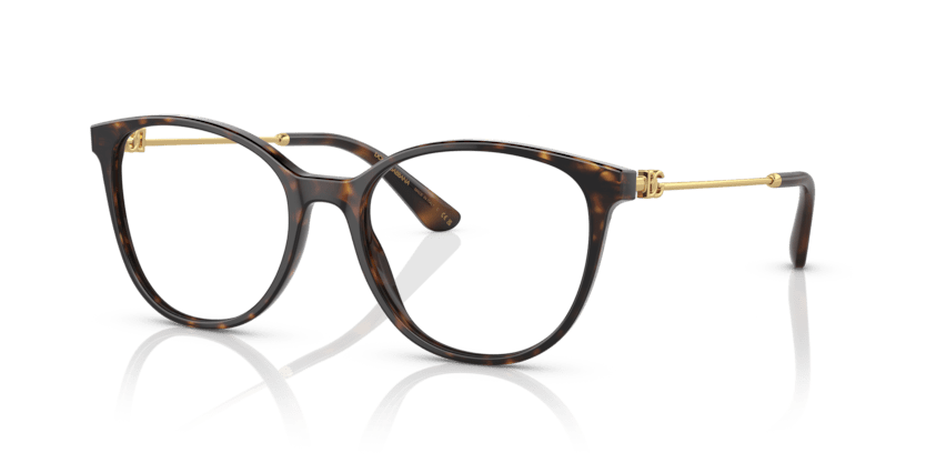 0DG3363 - Dolce & Gabbana - Tortoise - (Havana 502) - 52 - 18 - 145 MM - Ardor Eyewear 8056597756945