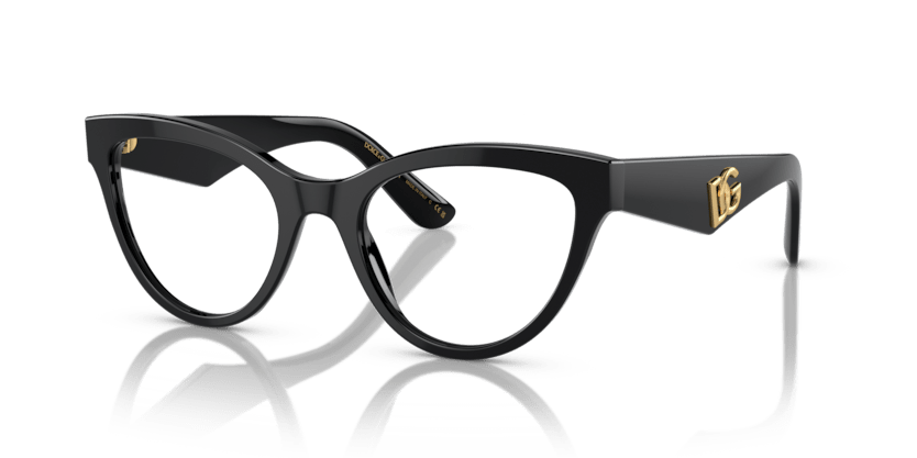 0DG3372 - Dolce & Gabbana - Black - (Black 501) - 52 - 20 - 145 MM - Ardor Eyewear 8056597843515