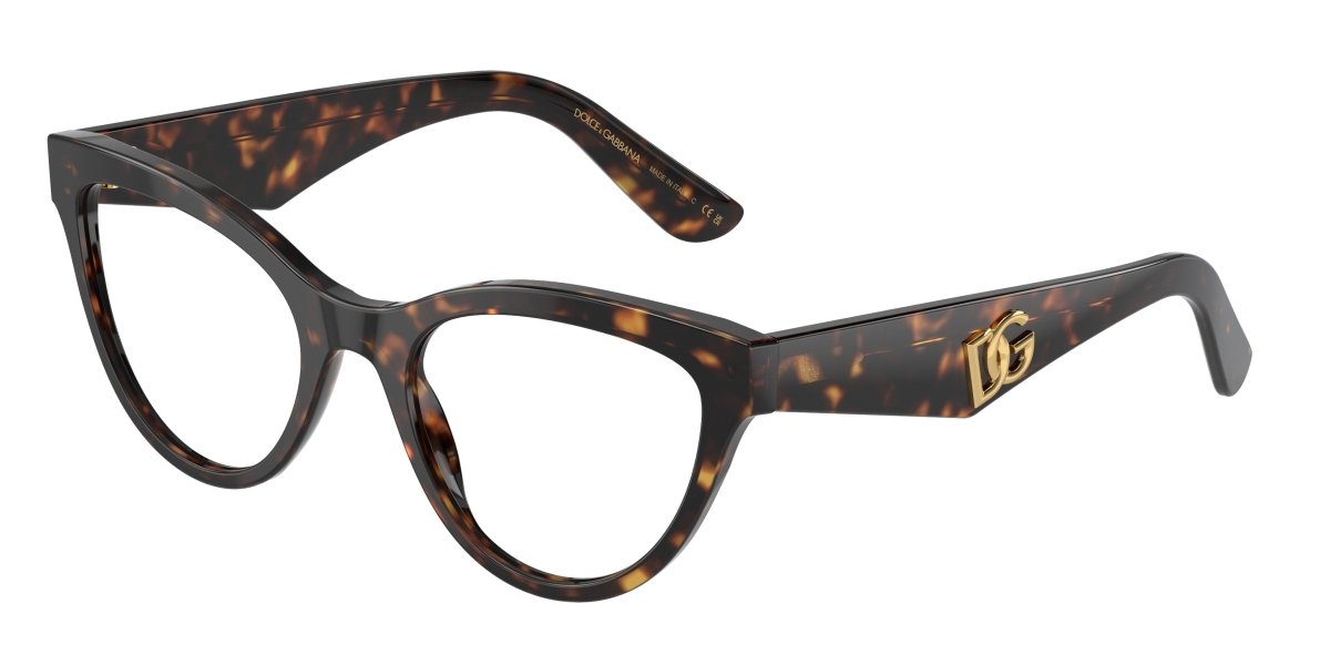 0DG3372 - Dolce & Gabbana - Tortoise - (Havana 502) - 52 - 20 - 145 MM - Ardor Eyewear 8056597843539