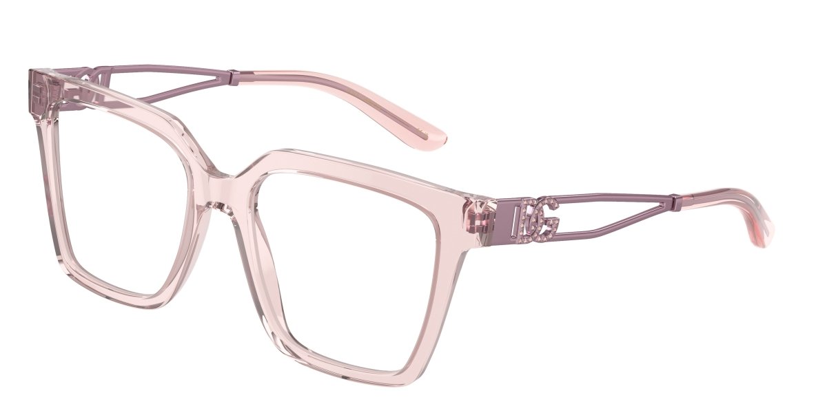 0DG3376B - Dolce & Gabbana - Pink - (Transparent Rose 3148) - 51 - 18 - 140 MM - Ardor Eyewear 8056262074534