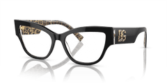 0DG3378 - Dolce & Gabbana - Black - (Black On Leo Brown 3299) - 53 - 17 - 145 MM - Ardor Eyewear 8056597948487