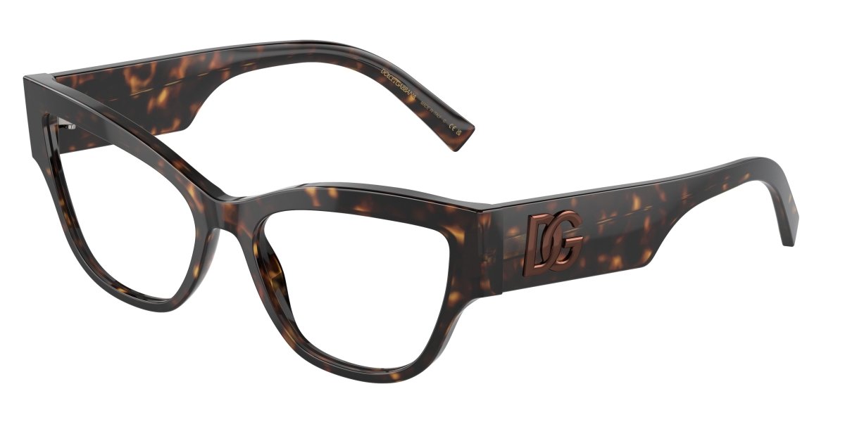 0DG3378 - Dolce & Gabbana - Tortoise - (Havana 502) - 53 - 17 - 145 MM - Ardor Eyewear 8056597948548