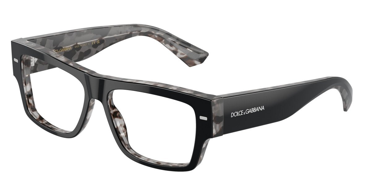 0DG3379 - Dolce & Gabbana - Black - (Black On Grey Havana 3403) - 53 - 15 - 145 MM - Ardor Eyewear 8056597945578