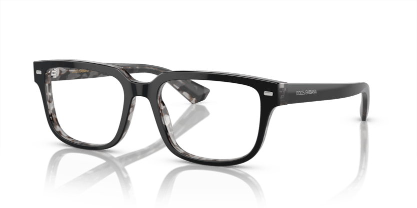 0DG3380 - Dolce & Gabbana - Black - (Black On Grey Havana 3403) - 52 - 18 - 145 MM - Ardor Eyewear 8056597945493