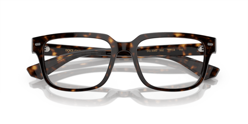 0DG3380 - Dolce & Gabbana - Tortoise - (Havana 502) - 52 - 18 - 145 MM - Ardor Eyewear 8056597945554