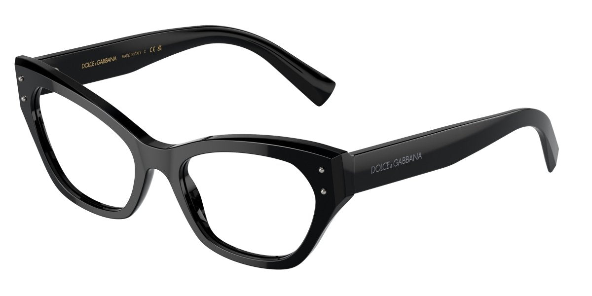 0DG3385 - Dolce & Gabbana - Black - (Black 501) - 52 - 19 - 145 MM - Ardor Eyewear 8056262062210