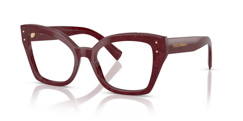 0DG3386 - Dolce & Gabbana - Multicolor - (Bordeaux Lace 3442) - 53 - 19 - 145 MM - Ardor Eyewear 8056262294918