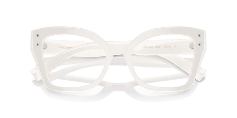 0DG3386 - Dolce & Gabbana - White - (White 3312) - 51 - 19 - 145 MM - Ardor Eyewear 8056262062364