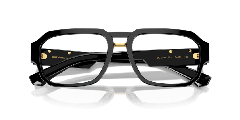 0DG3389 - Dolce & Gabbana - Black - (Black 501) - 53 - 18 - 145 MM - Ardor Eyewear 8056262051795