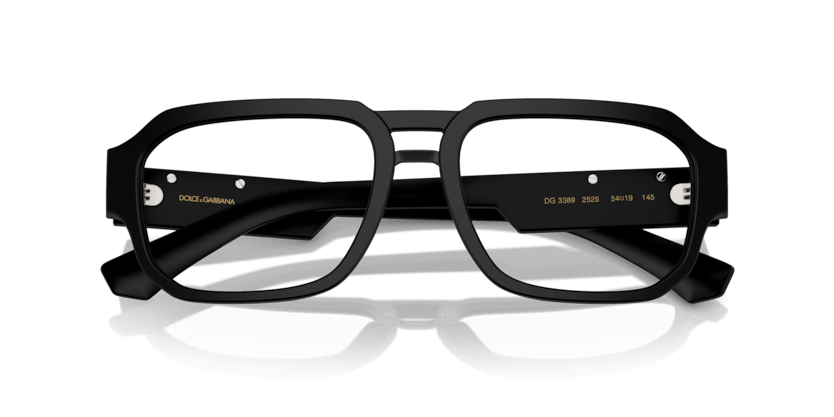 0DG3389 - Dolce & Gabbana - Black - (Matte Black 2525) - 53 - 18 - 145 MM - Ardor Eyewear 8056262051832