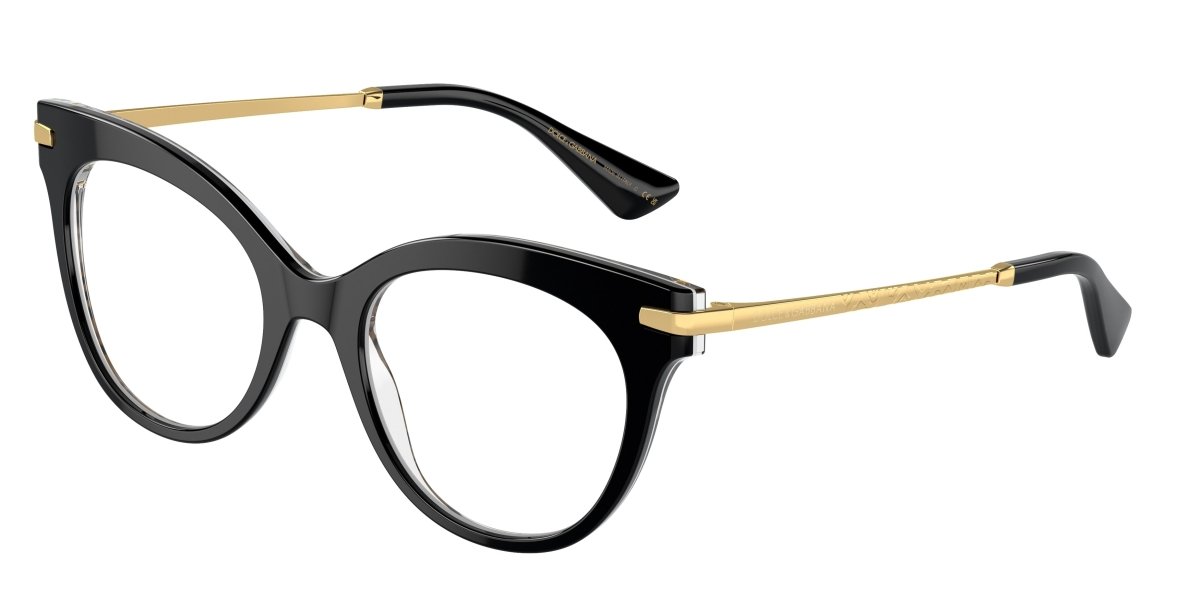 0DG3392 - Dolce & Gabbana - Black - (Black On Leo 3299) - 50 - 20 - 145 MM - Ardor Eyewear 8056262084793