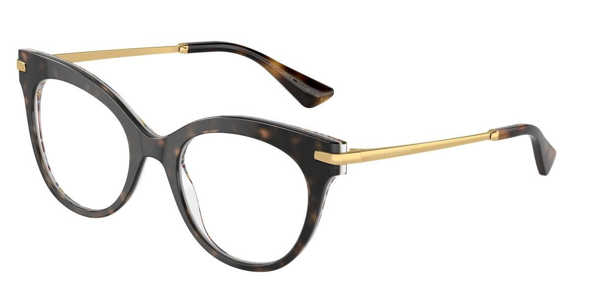 0DG3392 - Dolce & Gabbana - Tortoise - (Havana On White Barrow 3217) - 50 - 20 - 145 MM - Ardor Eyewear 8056262084816