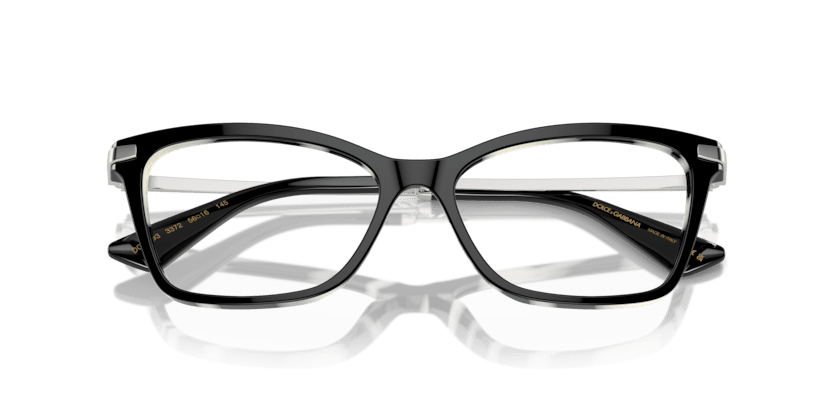 0DG3393 - Dolce & Gabbana - Black - (Black On Zebra 3372) - 54 - 16 - 145 MM - Ardor Eyewear 8056262057261