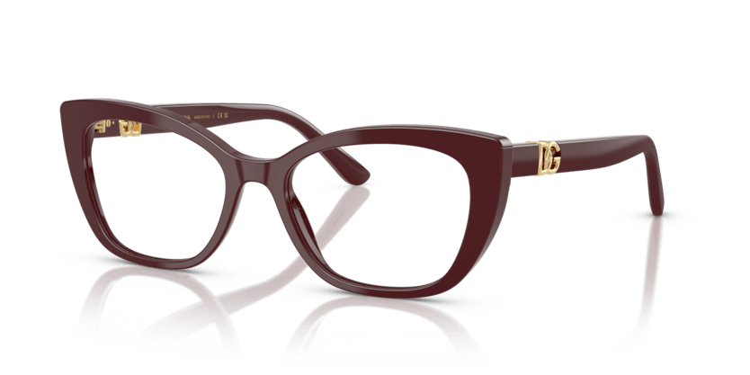 0DG3398 - Dolce & Gabbana - Red - (Bordeaux 3091) - 52 - 18 - 145 MM - Ardor Eyewear 8056262247372