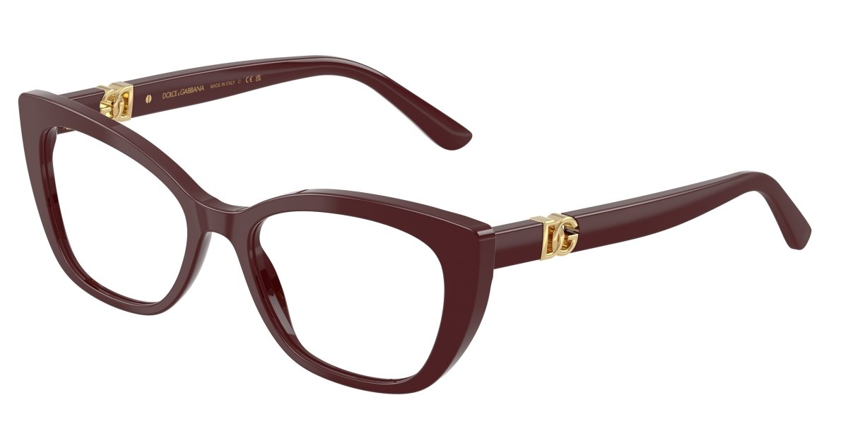 0DG3398 - Dolce & Gabbana - Red - (Bordeaux 3091) - 52 - 18 - 145 MM - Ardor Eyewear 8056262247372