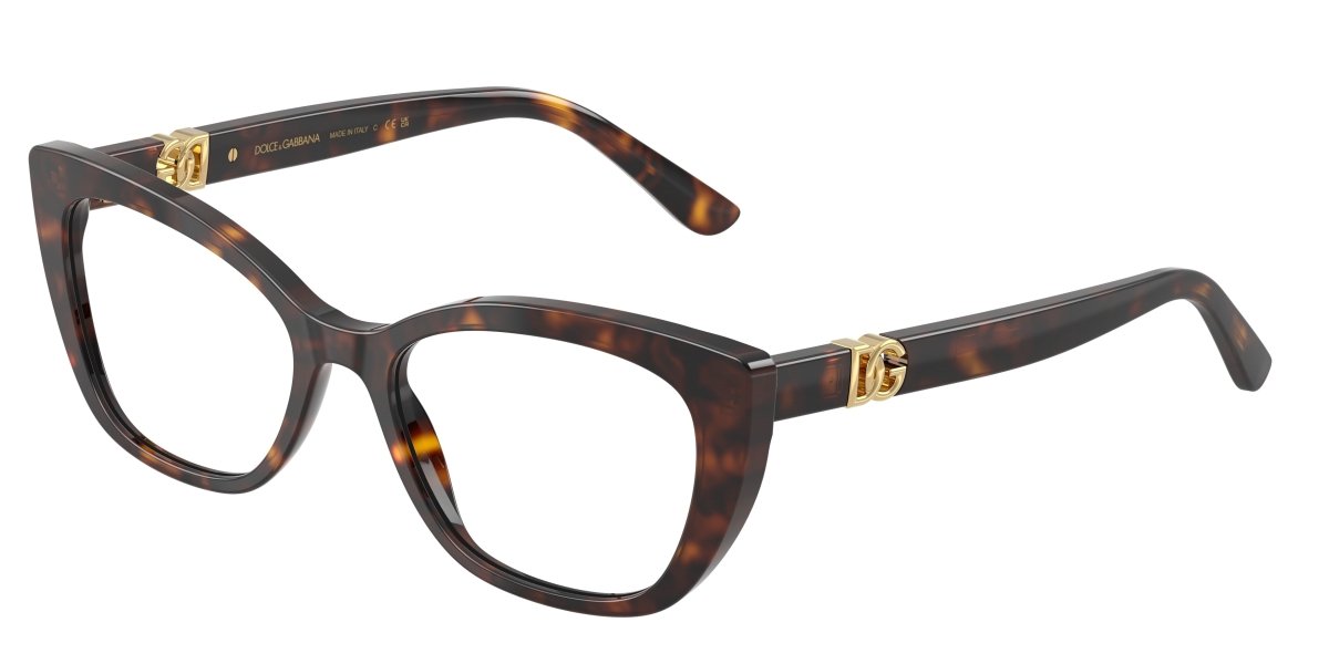 0DG3398 - Dolce & Gabbana - Tortoise - (Havana 502) - 52 - 18 - 145 MM - Ardor Eyewear 8056262247457