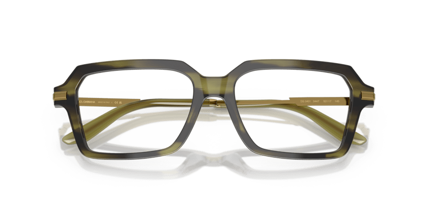 0DG3401 - Dolce & Gabbana - Green - (Striped Olive 3447) - 52 - 17 - 145 MM - Ardor Eyewear 8056262249819