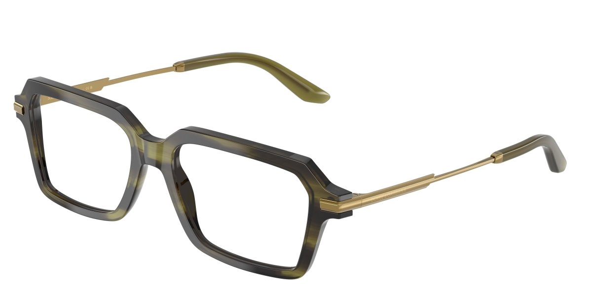 0DG3401 - Dolce & Gabbana - Green - (Striped Olive 3447) - 52 - 17 - 145 MM - Ardor Eyewear 8056262249819