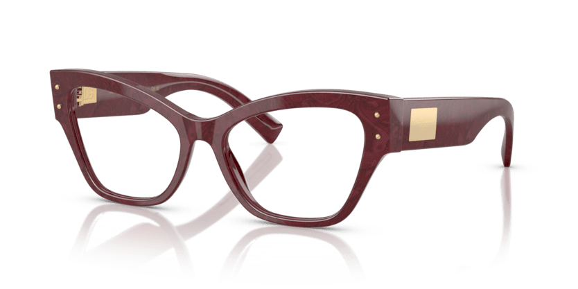 0DG3404 - Dolce & Gabbana - Multicolor - (Bordeaux Lace 3442) - 52 - 17 - 140 MM - Ardor Eyewear 8056262242933