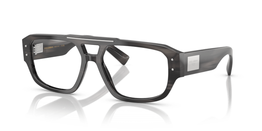 0DG3406 - Dolce & Gabbana - Grey - (Striped Grey 3440) - 56 - 17 - 140 MM - Ardor Eyewear 8056262245934