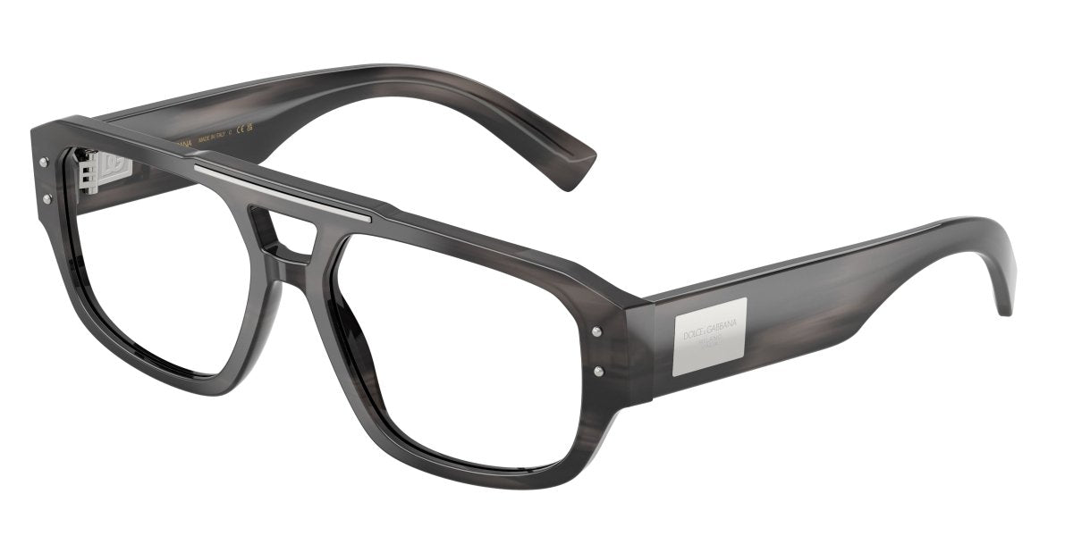 0DG3406 - Dolce & Gabbana - Grey - (Striped Grey 3440) - 56 - 17 - 140 MM - Ardor Eyewear 8056262245934