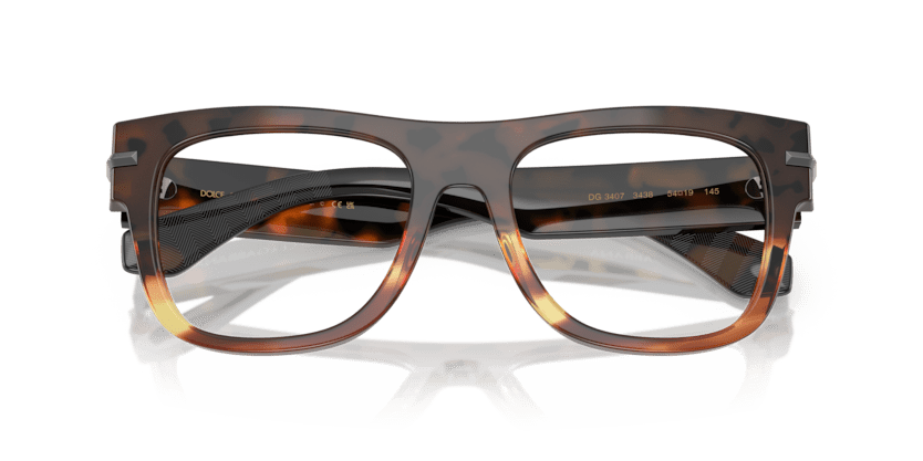 0DG3407 - Dolce & Gabbana - Brown - (Havana Warm Brown 3438) - 52 - 19 - 145 MM - Ardor Eyewear 8056262267448