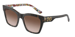 0DG4384 - Dolce & Gabbana - (Havana On White Barrow) Brown Gradient - 53 - 20 - 145 MM - Ardor Eyewear 8056597951777