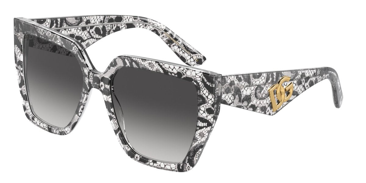 0DG4438 - Dolce & Gabbana - (Black Lace) Grey Gradient - 55 - 17 - 145 MM - Ardor Eyewear 8056597952934